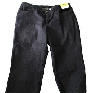 NWT Rider's by Lee Women's Plus-Size Simply Comfort Capri size 18W Dark Blue